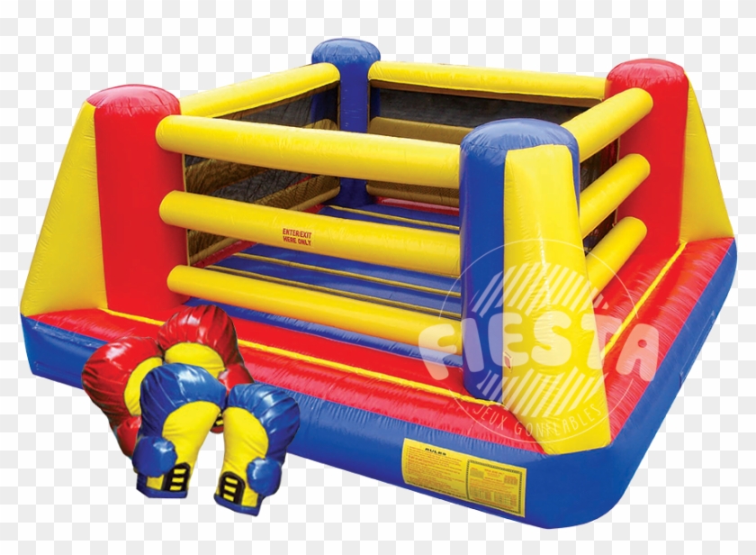 Boxing Ring - Giant Boxing Gloves Clipart