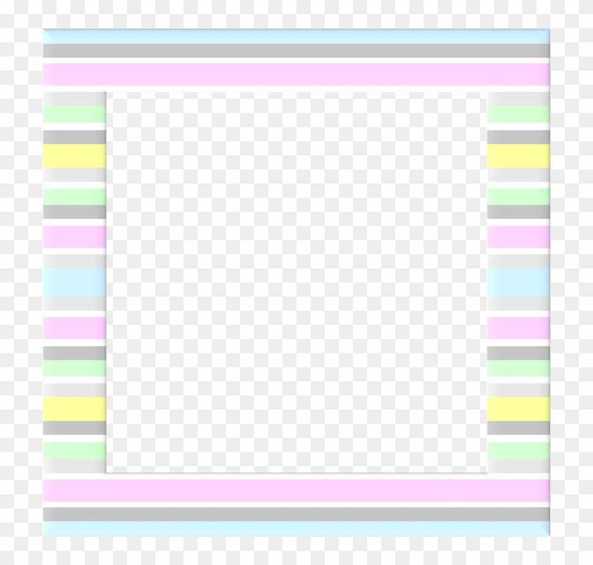 Frame, Border, Pastels, Baby Blue, Pale Pink, Grey - กรอบ รูป สี พาส เท ล Clipart #680104