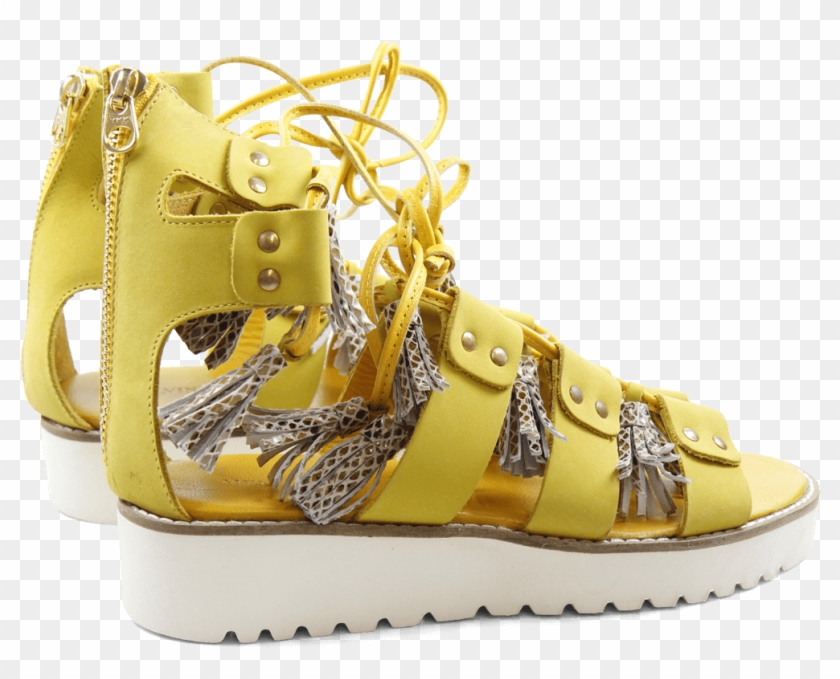 Sandals Celia 20 Nubuk Golden Glow Tassel Snake Dagget - Sandal Clipart #680758