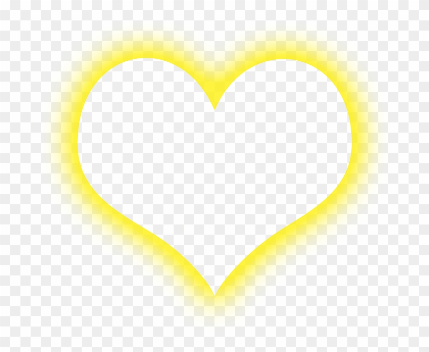 Sonia - Editor - Glowing Yellow Heart Png Clipart #680837