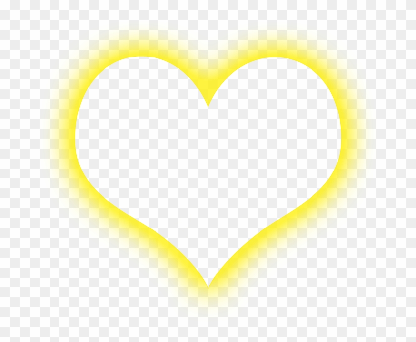 Sonia - Editor - Glowing Yellow Heart Png Clipart
