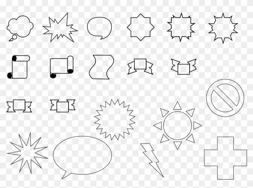 Basic Geometric Shapes - Drawing Clipart