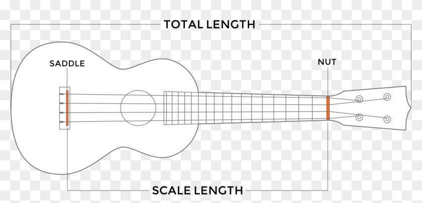 Soprano Ukulele Sizes The Ultimate Guide 4 String Guitar - Ukulele Scale Length Clipart