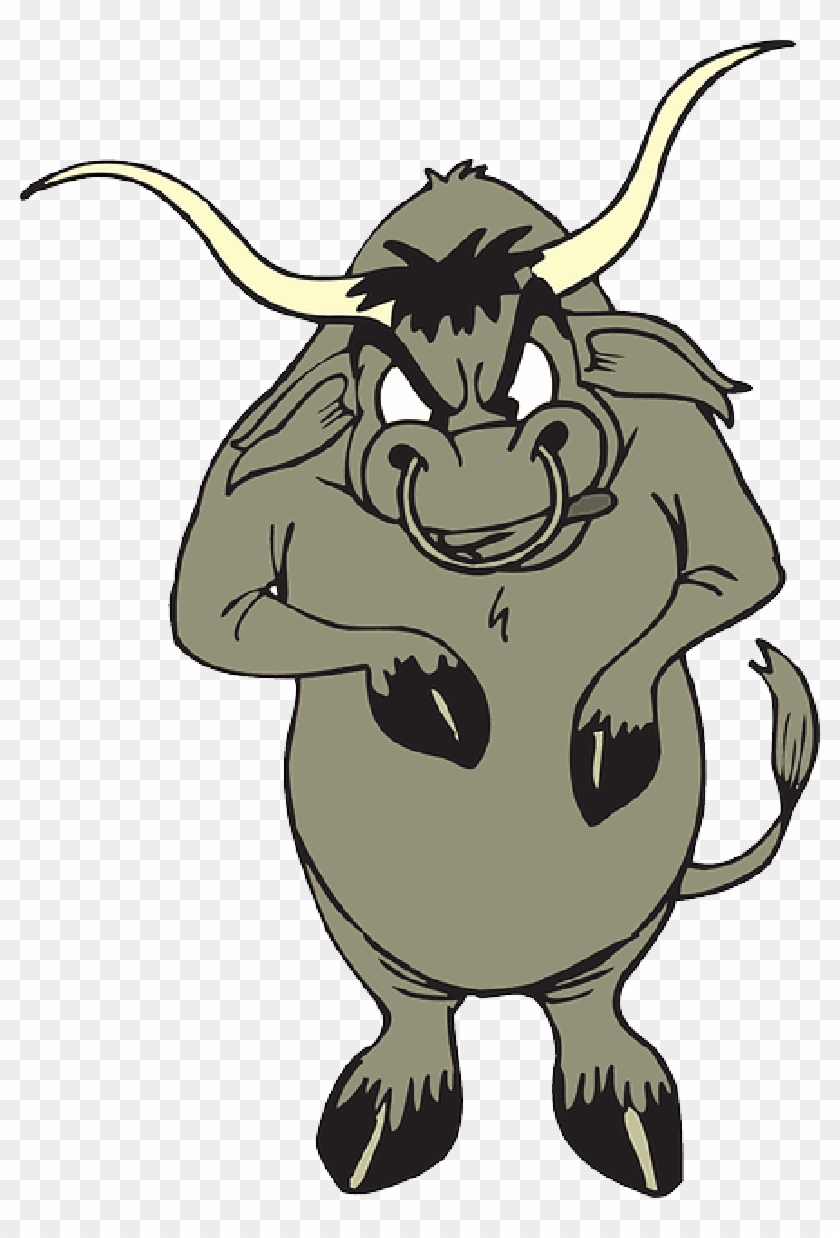 Angry Bull With Nose Ring , Png Download - Bull With Nose Ring Animated Clipart #681731