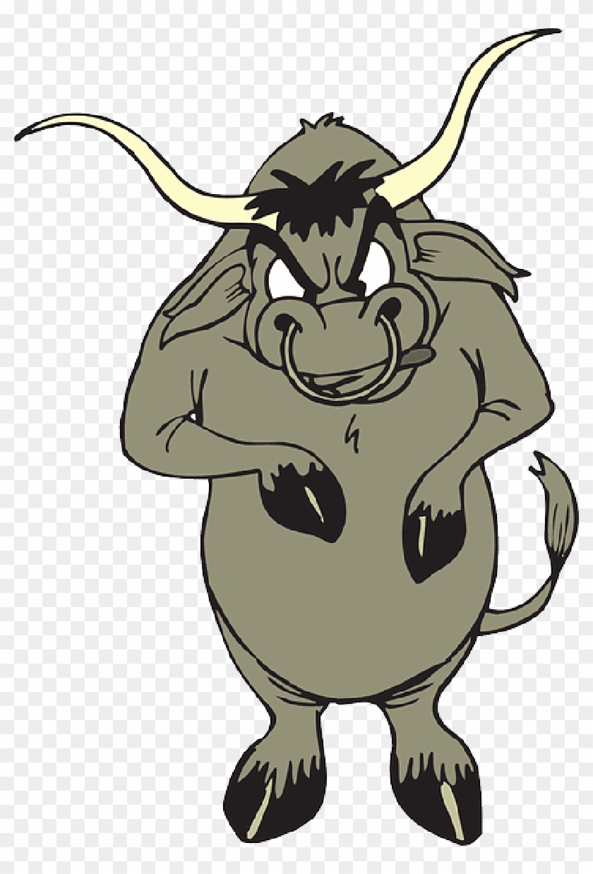 Angry Bull With Nose Ring , Png Download - Bull With Nose Ring Animated Clipart