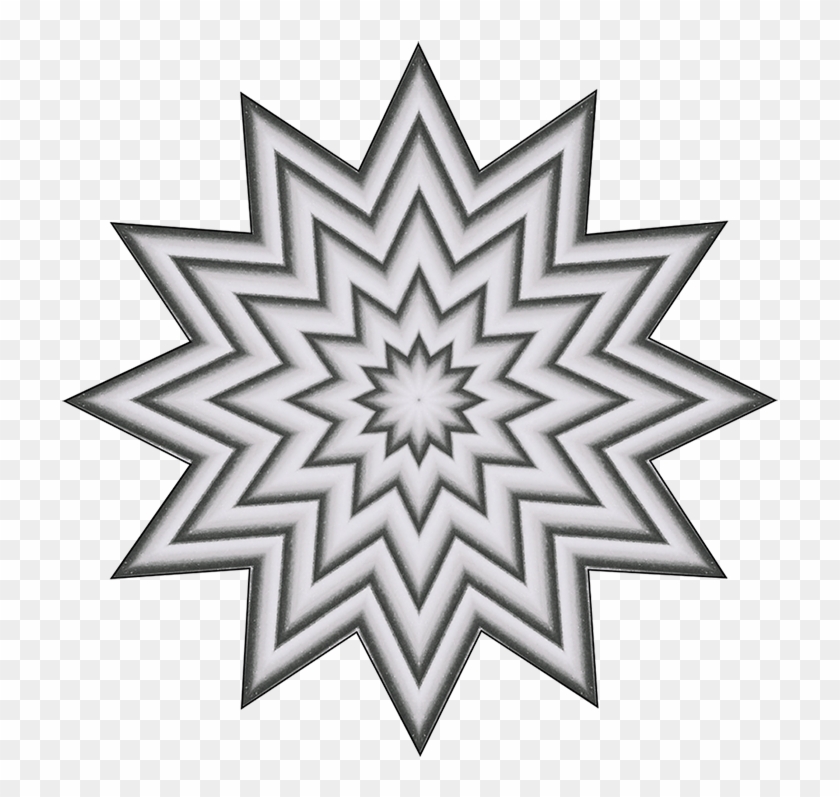 Grey Star Pattern Clipart - Png Download #681764