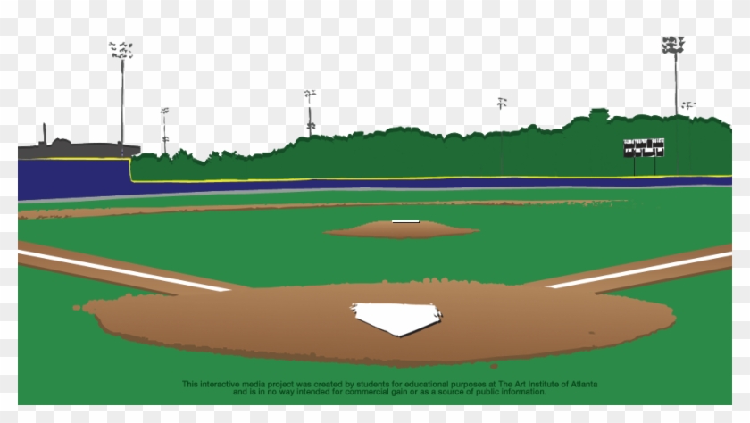 Footer Baseball Field - Baseball Field Clipart #681858