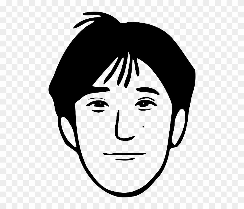 Mad, Man, Young, Face, Cartoon, Men, Sad, Depressed - Face Black And White Cartoon Clipart