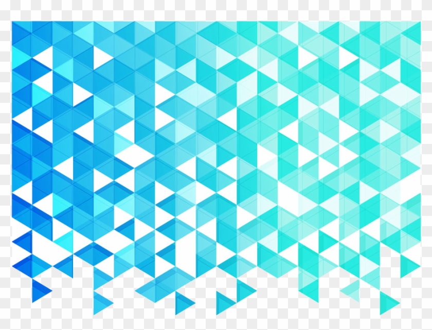 Blue Patterns Background - Triangle Background Png Clipart #682002