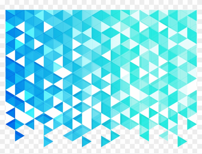 Blue Patterns Background - Triangle Background Png Clipart