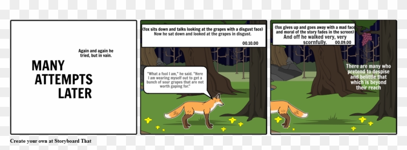 The Fox And The Grapes- Part - Cartoon Clipart #682024