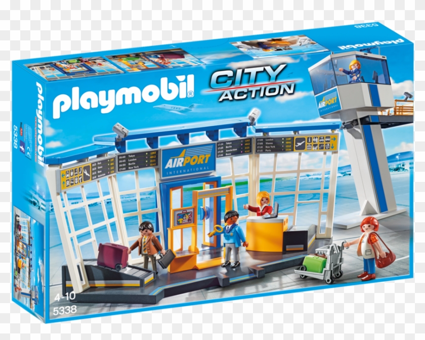 Airport With Control Tower - Playmobil City Action Airport Clipart #682294