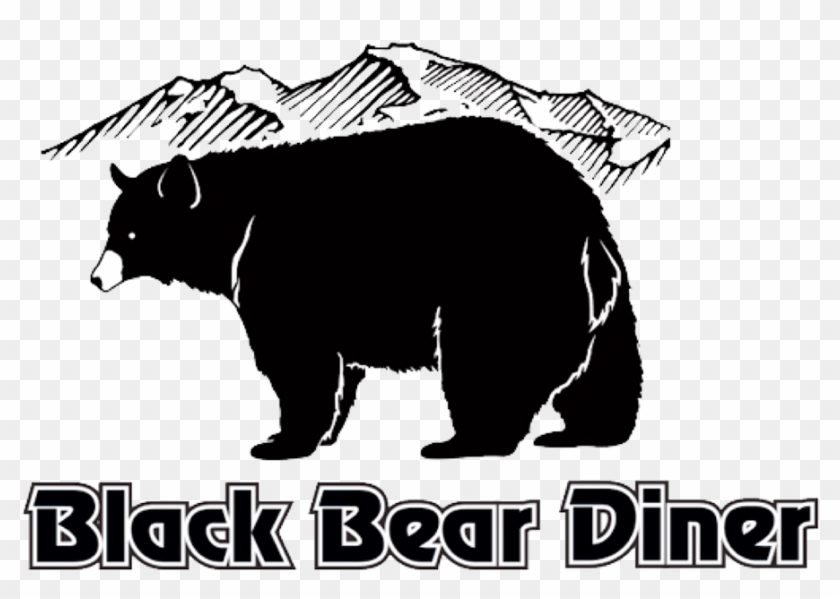 Black Bear Logo - Black Bear Diner Logo Clipart #682494