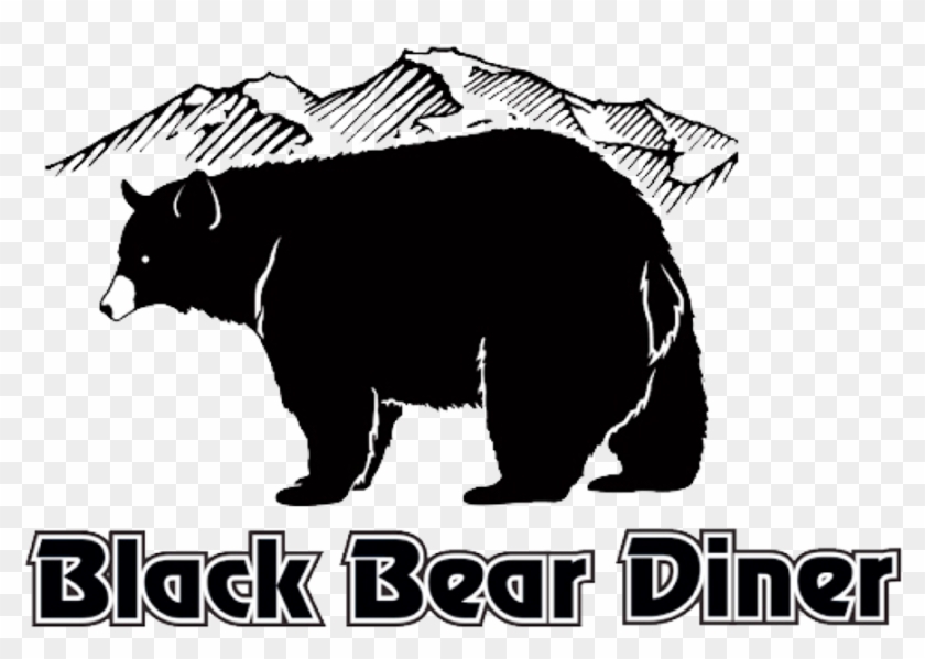 Black Bear Logo - Black Bear Diner Logo Clipart