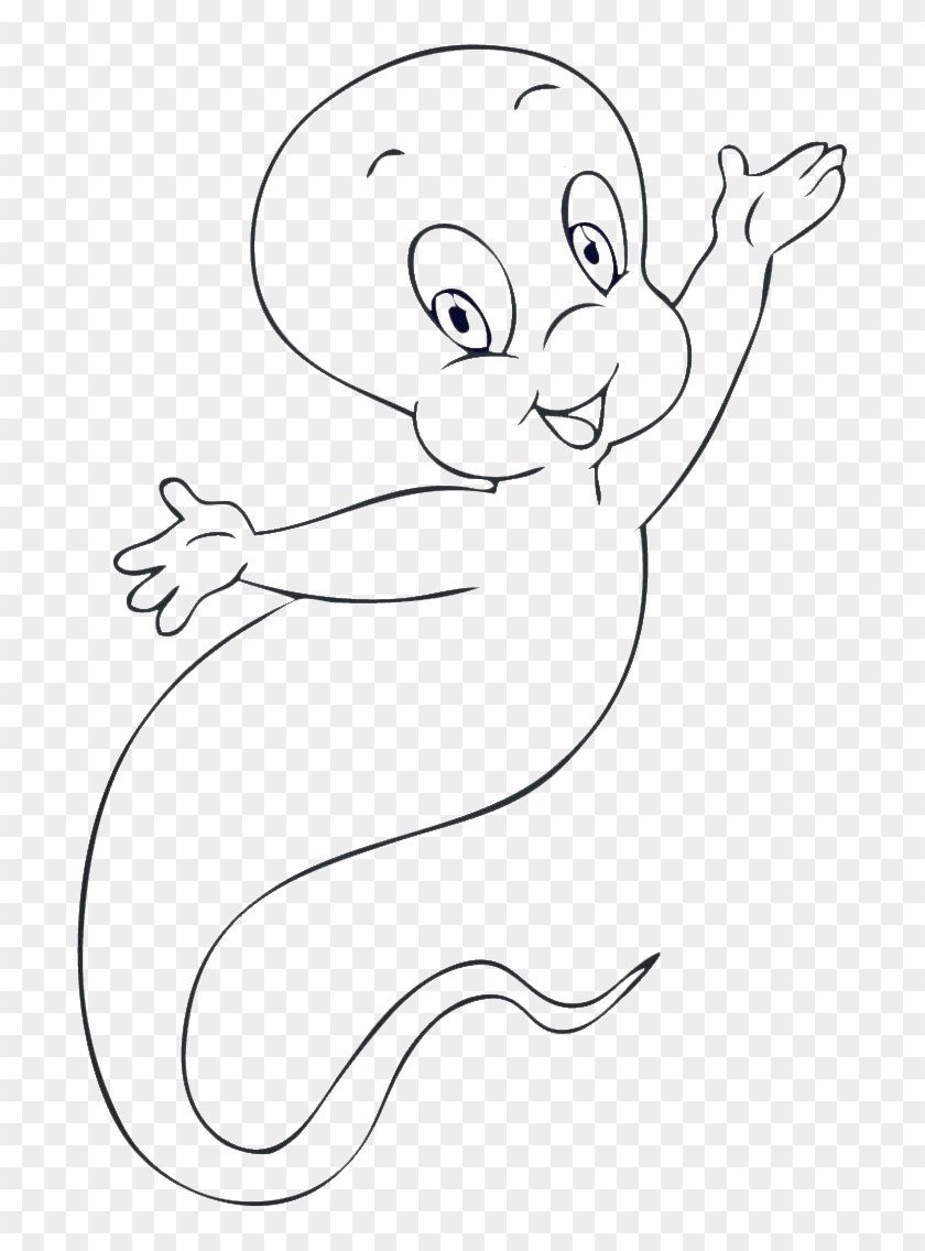 Casper Drawing - Draw Casper The Friendly Ghost Clipart #682568
