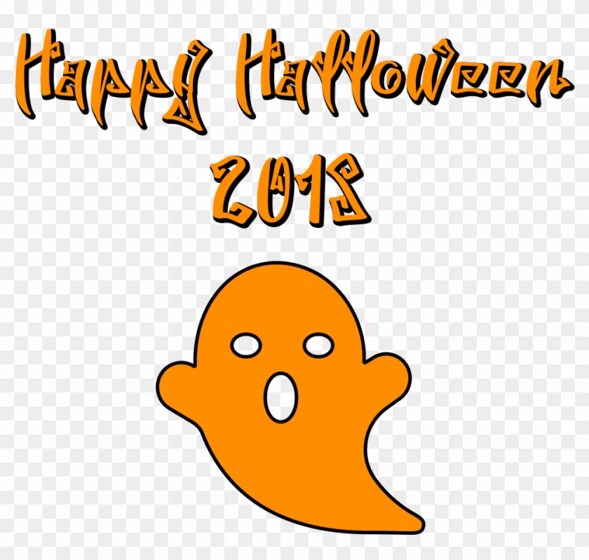 Happy Halloween 2018 Scary Font Ghost - Scary Fonts Happy Halloween Clipart #682912