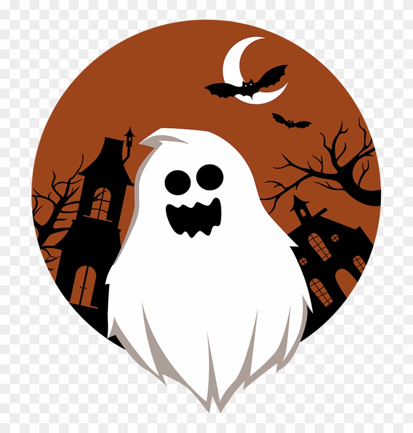 Ghost Halloween Wall Sticker - Halloween Imagenes De Fantasmas Clipart #683005