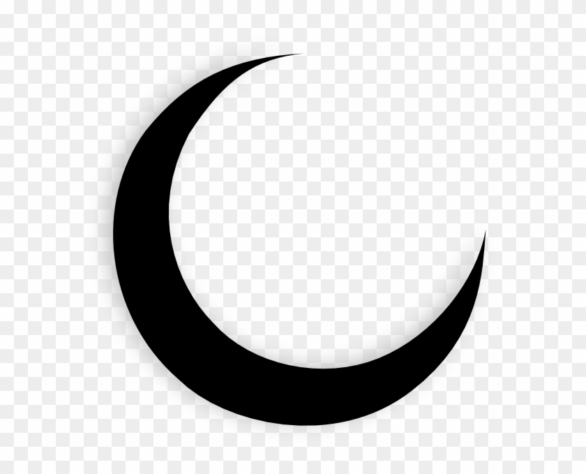 Crescent Moon Png - Moon Silhouette Clipart Transparent Png #683189