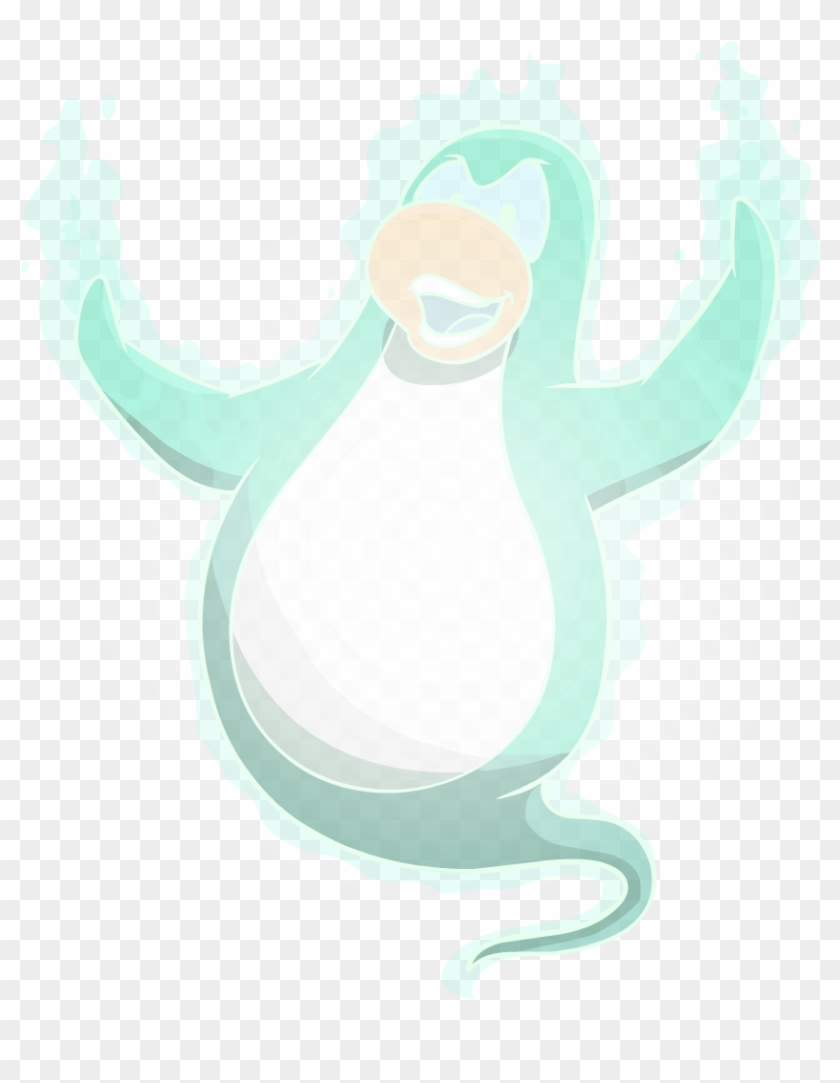 Halloween 2012 Ghosts Player Aqua - Ghost Penguin Clipart