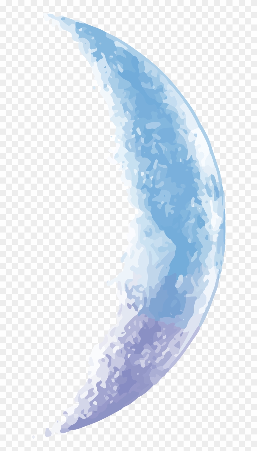 Half Moon Png Images - Transparent Blue Moon Crescent Clipart