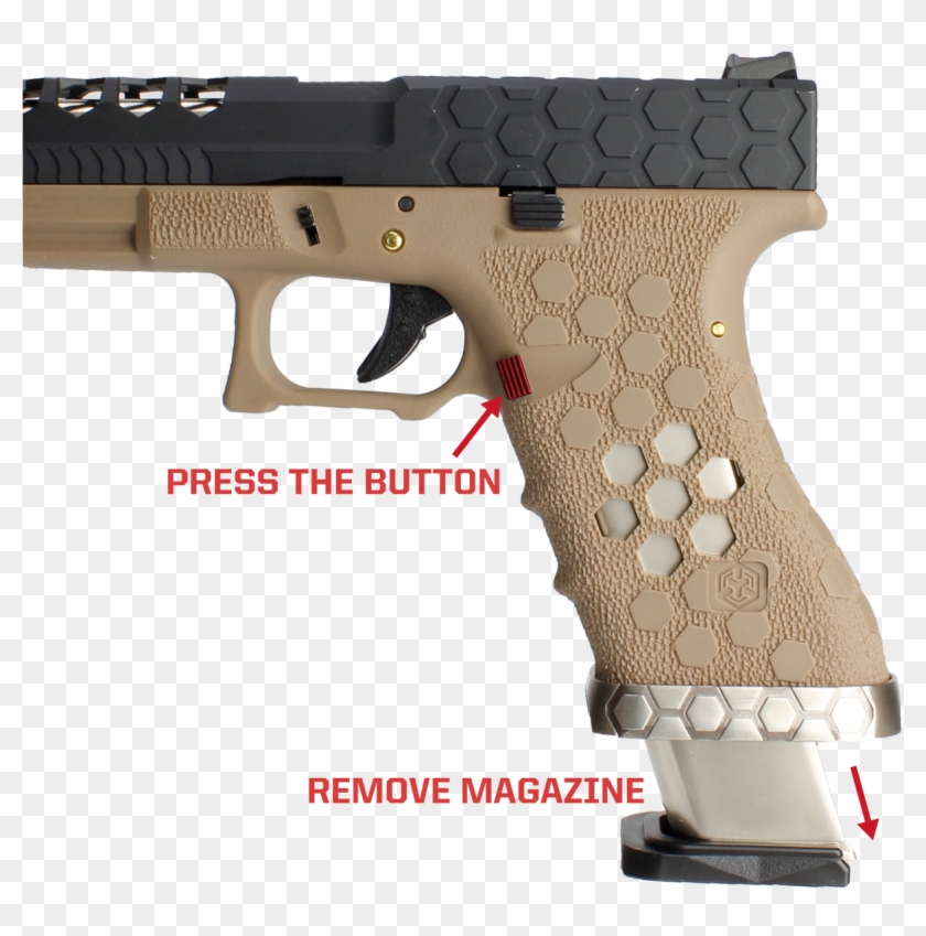 Remove The Magazine - Airsoft Gun Clipart