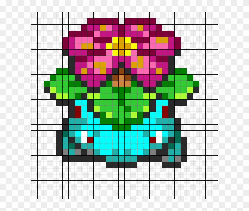 Pokemon Venusaur Fuse Bead Pattern Perler Perler Bead - Perler Beads Pokemon Venusaur Clipart