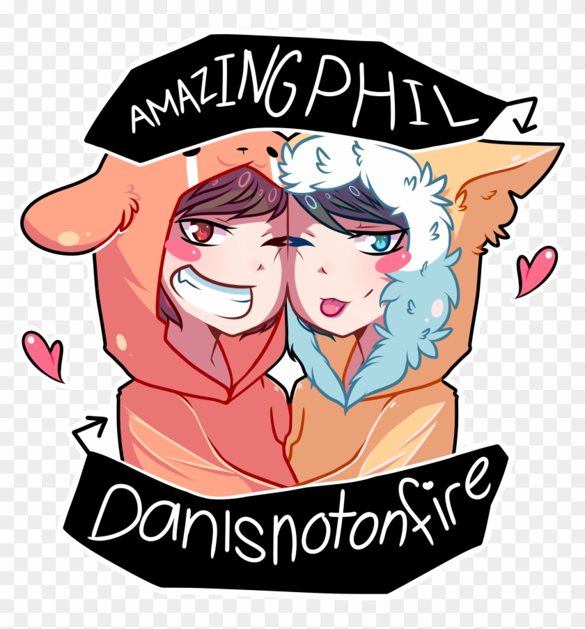 Dan And Phil Art - Png T Shirt Art Free Clipart #684025