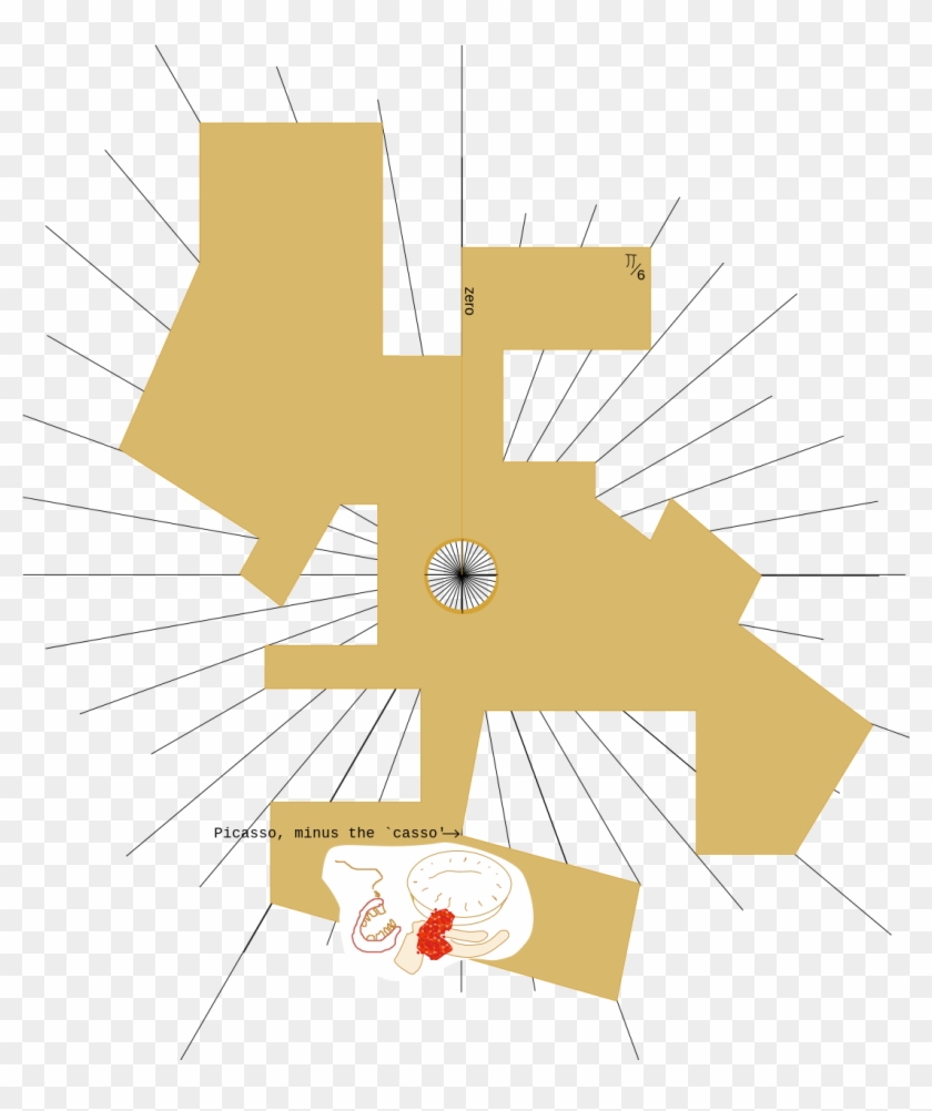 Cubist Numerically Minimal Protractor - Illustration Clipart #684055