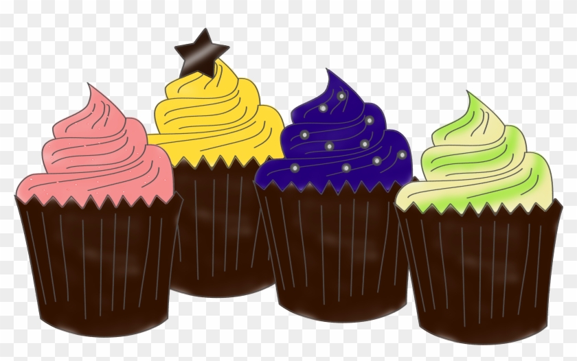 Steaming Cauldron Cupcakes - Illustration Clipart #684300