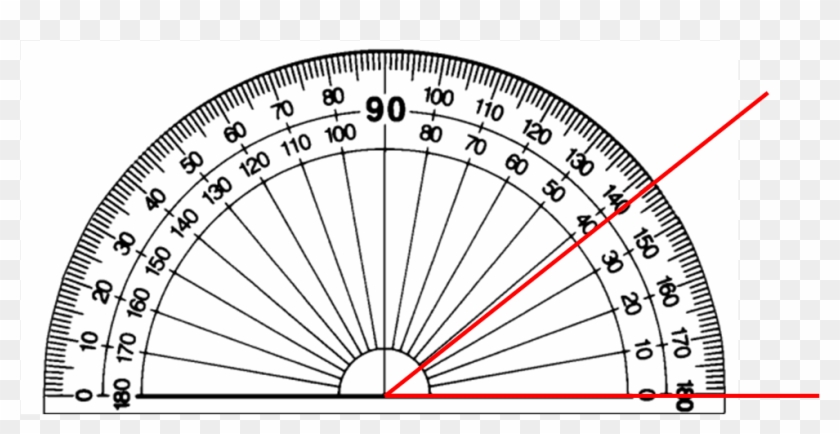 Select The Correct Angle - Protractor Print Out Clipart