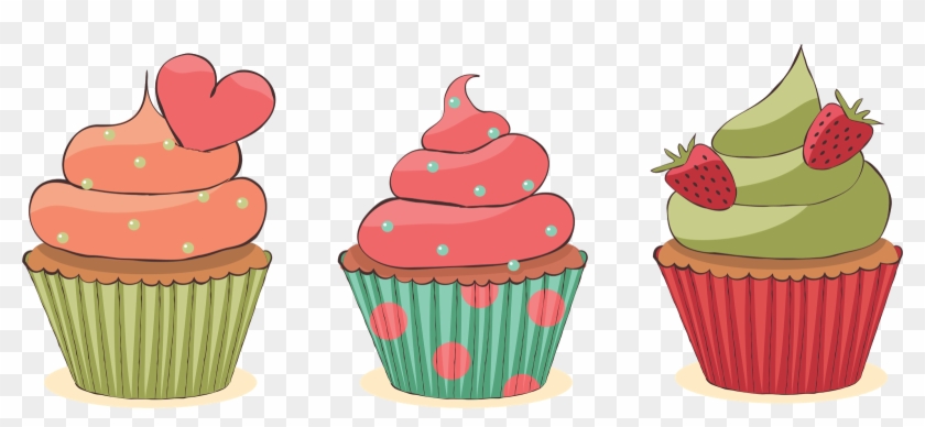 Clip Art Free Download Cupcakes Desenho Vintage Pesquisa - Cupcakes Vintage Png Transparent Png #684464