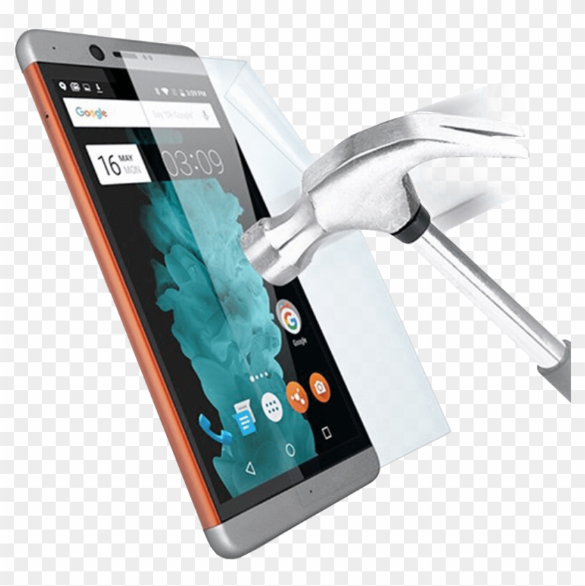 Shatter Proof Screen Guard - Mobile Hammer Glass Clipart