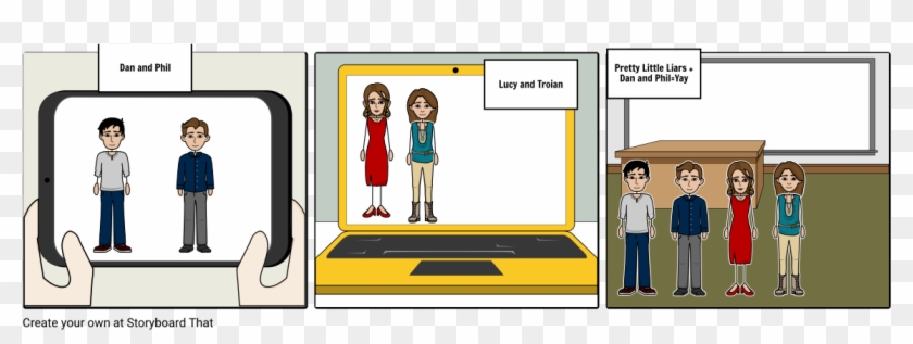 Dan And Phil Pretty Little Liars - Cartoon Clipart #684562