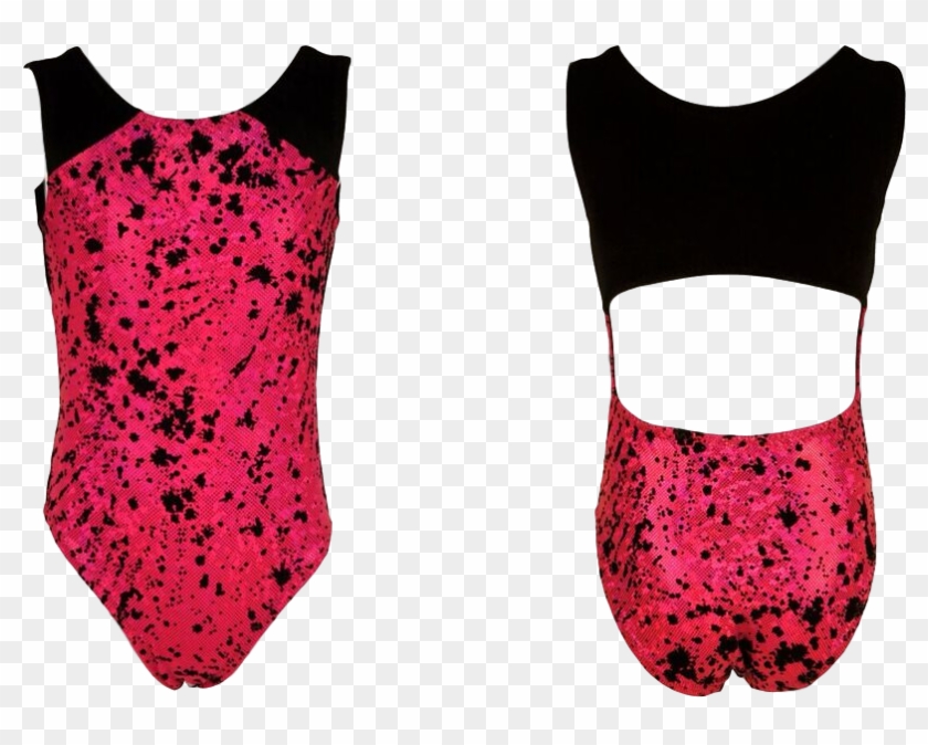 Pink Stardust Shatter Glass Girls Leotard - Maillot Clipart