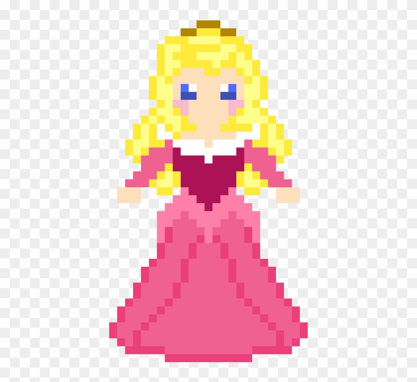 Aurora/sleeping Beauty - Dessine Des Pixel Disney Clipart
