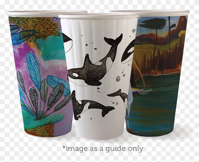 Art Series 16oz Double Wall Coffee Cup - Coffee Cup Clipart #684760