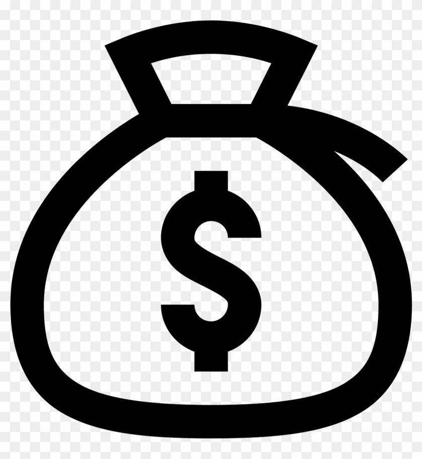 Vector Dinero Png - Free Money Bag Icon Clipart