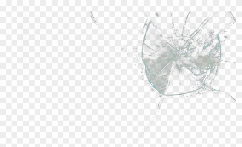 Alpha Channel Glass Breaking - Sketch Clipart #684981