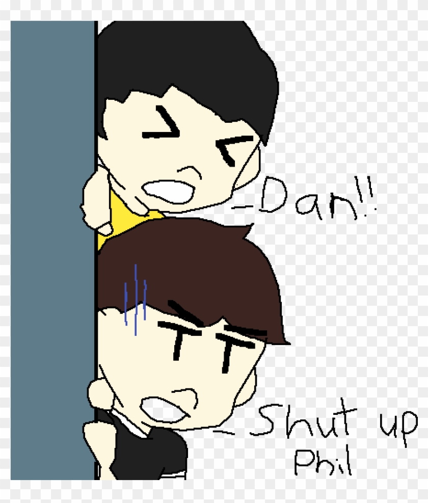 Dan And Phil - Cartoon Clipart