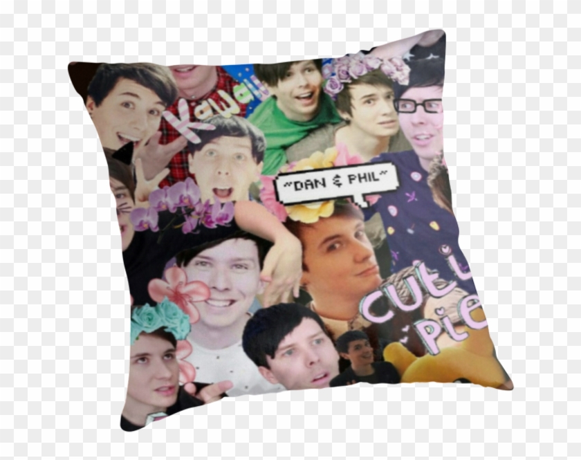 Dan And Phil Collage By Kayleigh15x - Cushion Clipart #685115