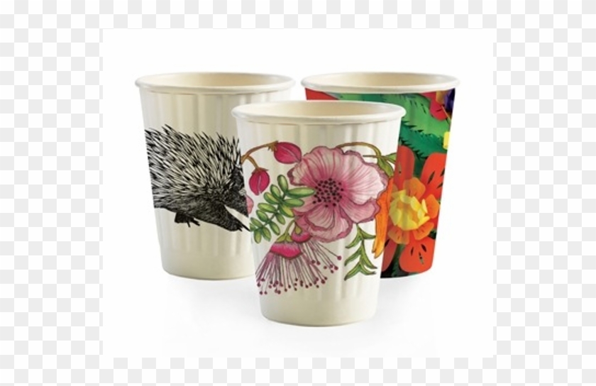 Biopak Art Series Double Wall Cups - Ceramic Clipart #685122