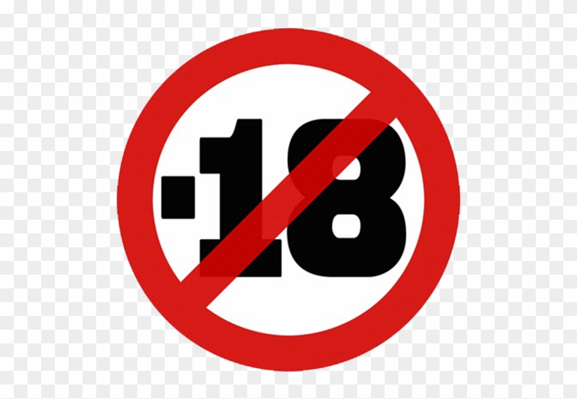 Prohibido Para Menores - Circle Clipart