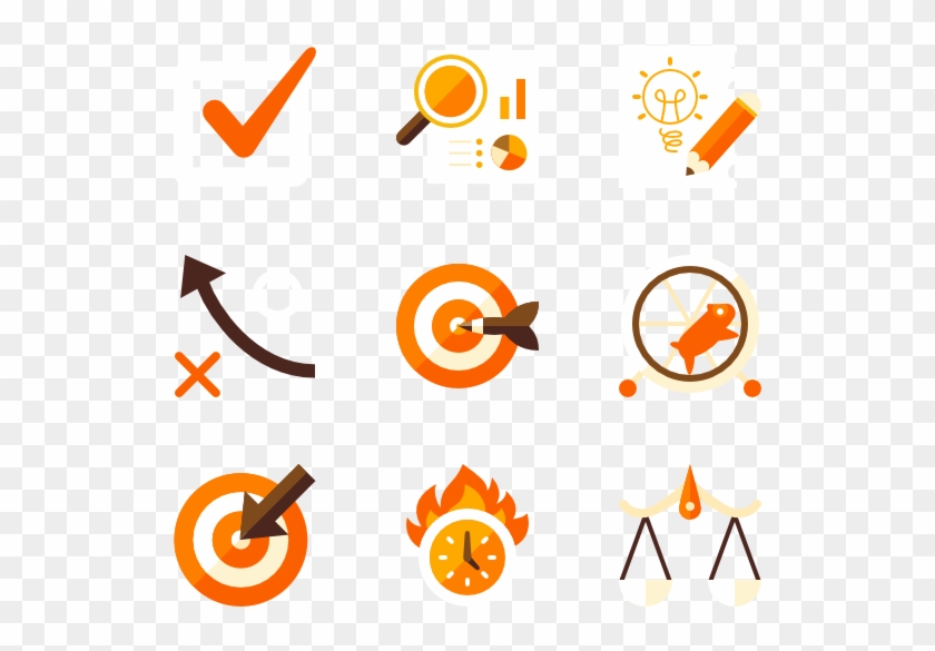 Strategy - Icon Orange Color Png Clipart #685494