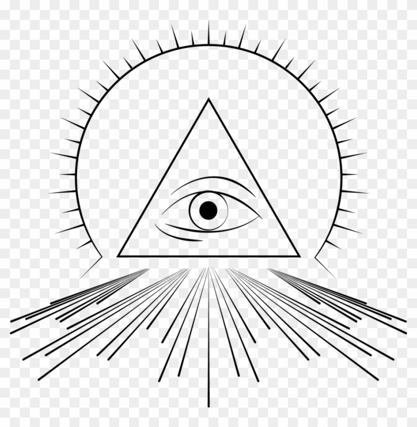 Illuminati Eye Tattoo Design - Illuminati Art Png Clipart