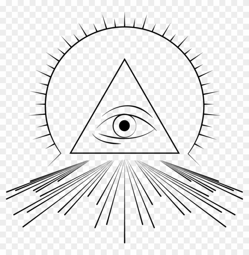 Illuminati Eye Tattoo Design - Illuminati Art Png Clipart #685578