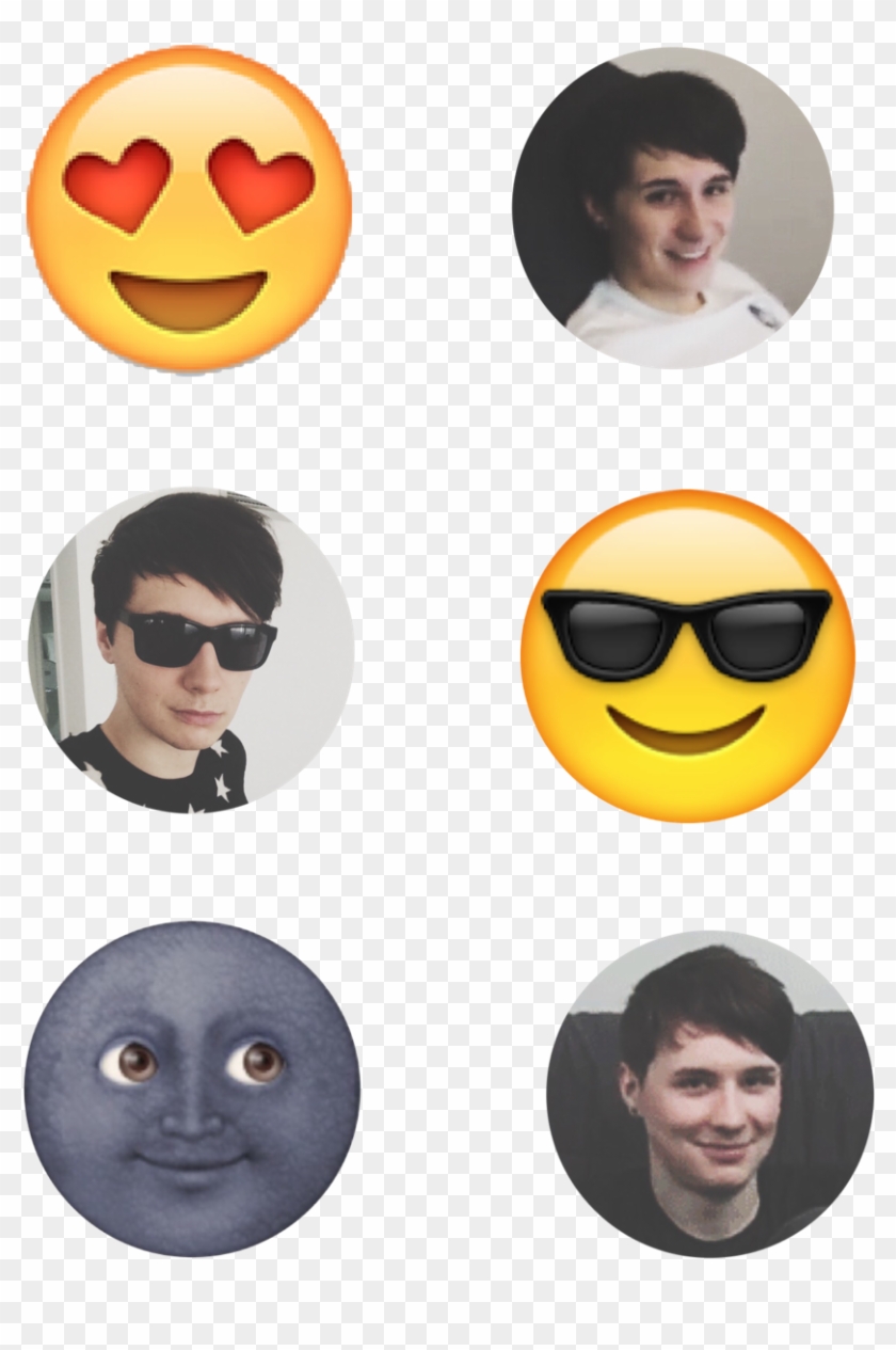32 Images About Dan And Phil On We Heart It - 6 Different Types Of Emojis Clipart #685610