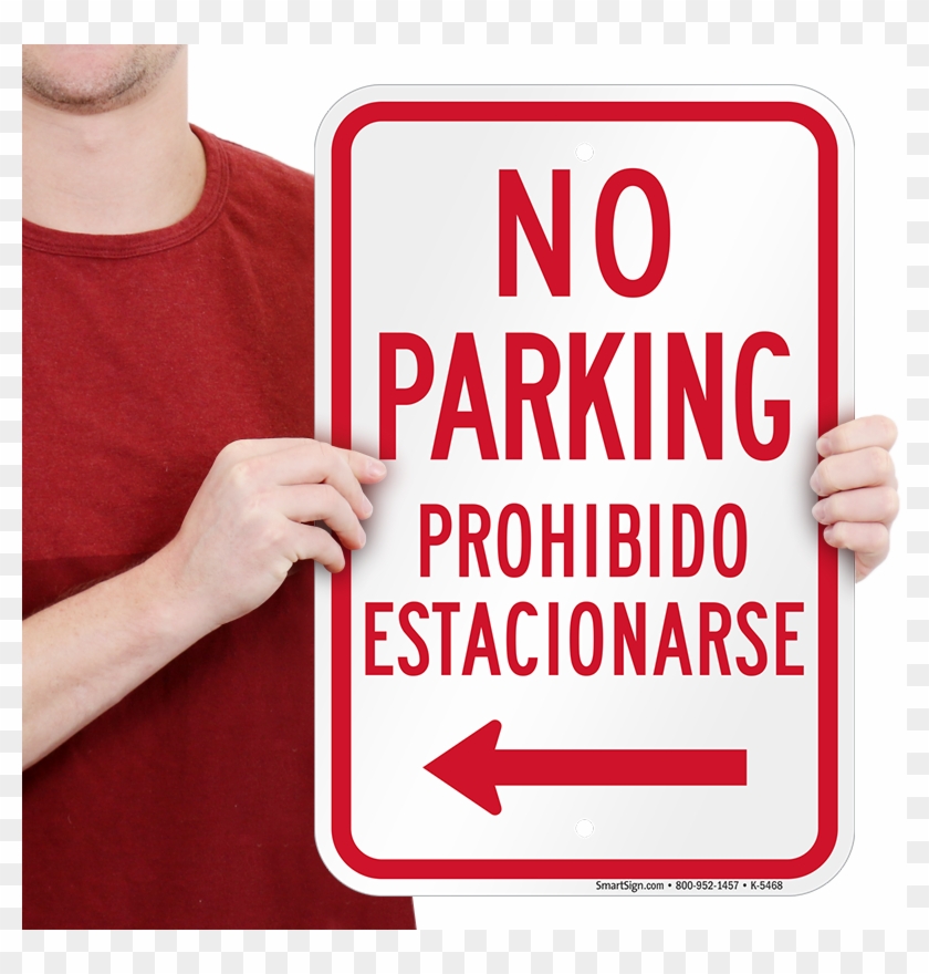 Bilingual Parking Sign - Parking Sign Clipart