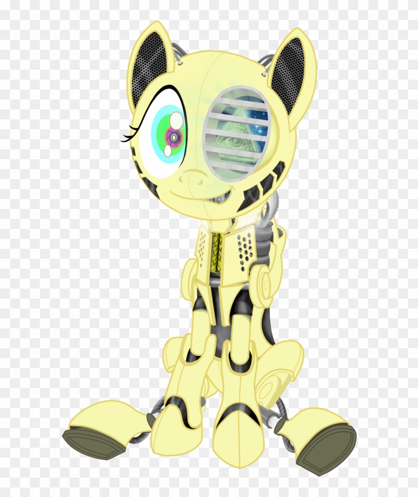 Hoofwaffe, Eye Of Providence, Flutterbot, Fluttershy, - Cartoon Clipart