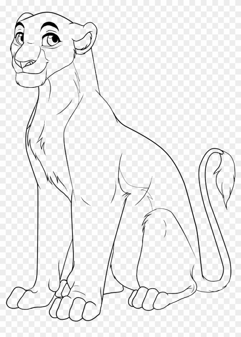 Simba Lion King Png - Line Art Lion King Clipart #686356