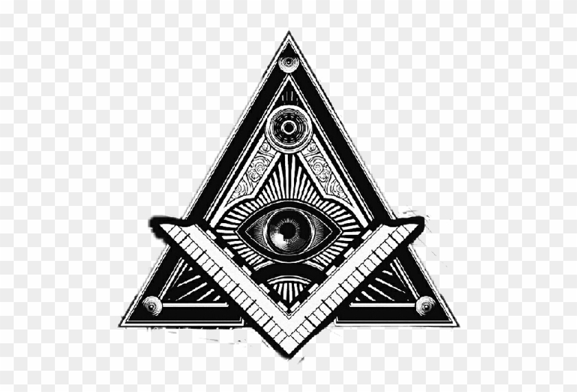Picsart Likes Ojo Eye Illuminati Stickerfollow4follow - Triangle Illuminati Clipart